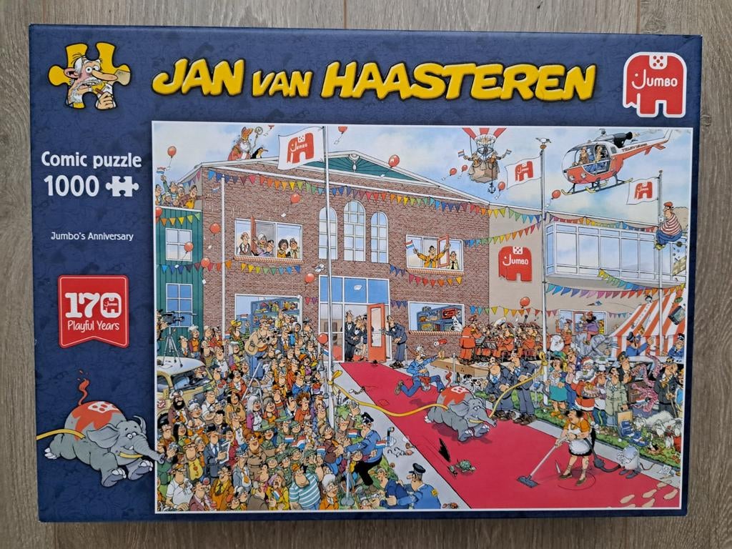 JAN VAN HAASTEREN.  JUMBO ANNIVERSARY, Ophalen of Verzenden, 500 t/m 1500 stukjes, Zo goed als nieuw