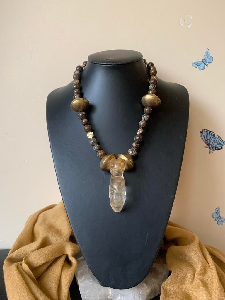 Boulder opaal amulet hanger geluk uniek eyecatcher SALE, Ophalen of Verzenden, Nieuw, Steen of Mineraal, Met edelsteen