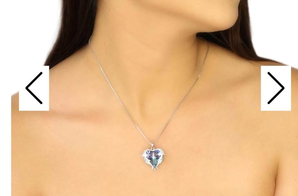 Swarovski Hart Hanger Ketting - Meerdere Sets Beschikbaar, Overige materialen, Ophalen of Verzenden, Zo goed als nieuw, Met kristal