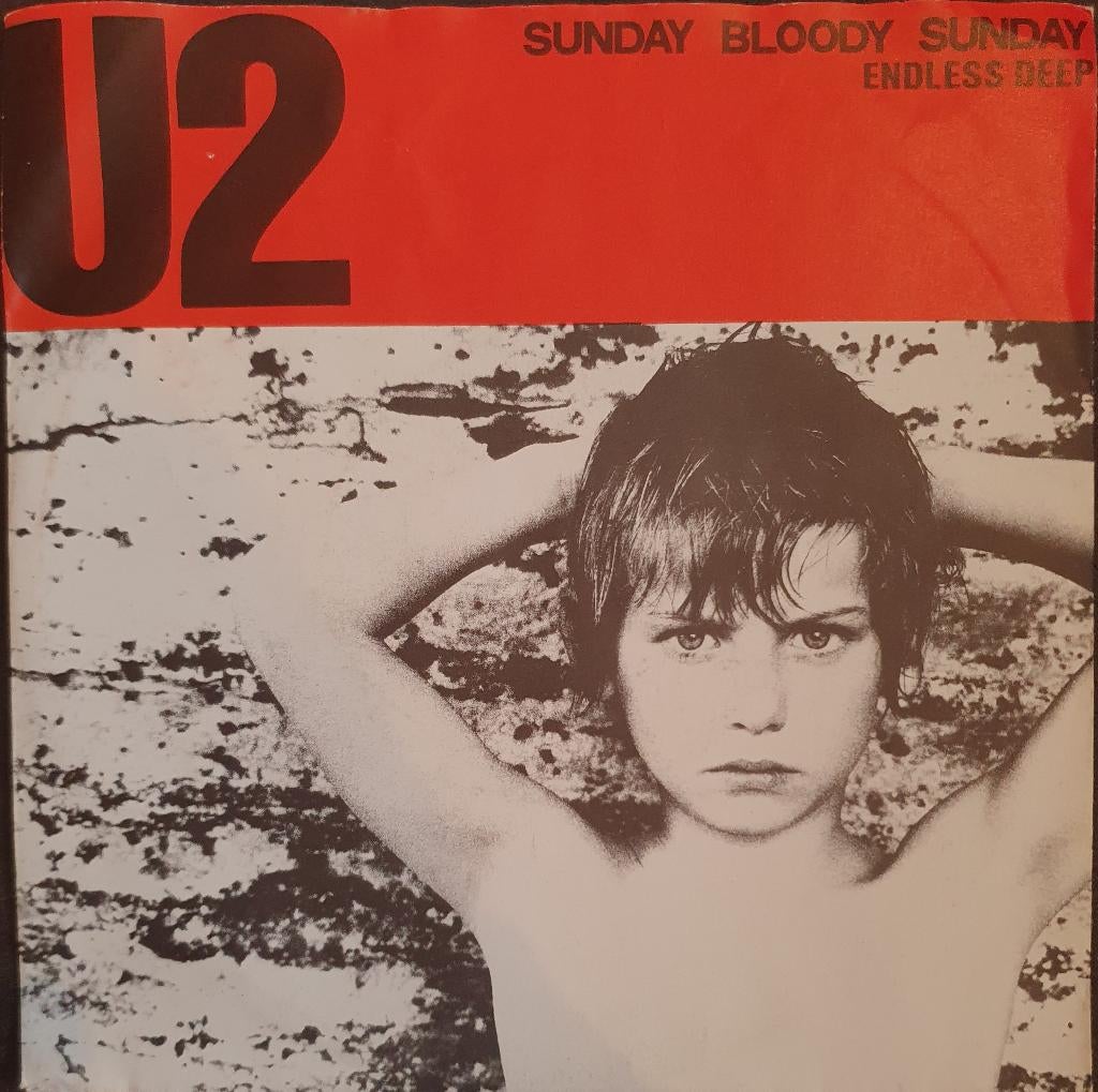 U2 - Sunday Bloody Sunday, Cd's en Dvd's, Vinyl Singles, Gebruikt, 7 inch, Pop, Single