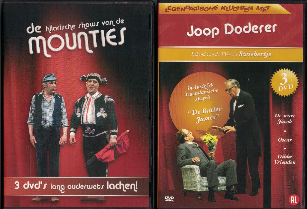 2 Kluchten boxen: de Mounties + Joop Doderer, Cd's en Dvd's, Dvd's | Nederlandstalig, Zo goed als nieuw, Komedie, Alle leeftijden