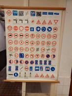 Oude schoolplaten verkeersborden, Antiek en Kunst, Antiek | Schoolplaten, Ophalen, Overige thema's