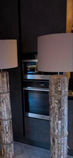 2x Staande lampen met boomstam look - Design, Ophalen of Verzenden, Zo goed als nieuw, Hout, 150 tot 200 cm