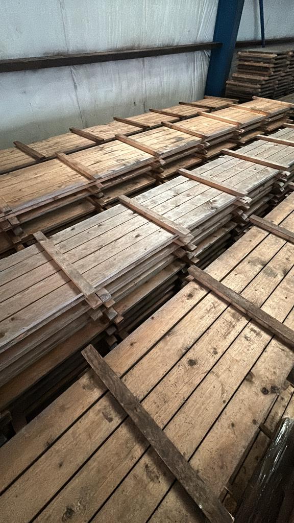 Houten vlondervloeren - vlondervloer - tentvloer te koop, 30 cm of meer, Zo goed als nieuw, 10 m² of meer, Hout