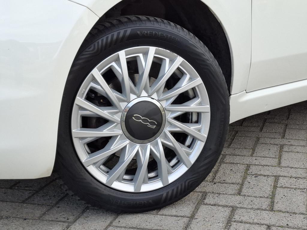 Fiat 500C 1.0 Hybrid Cult | Navigatie/Android/Apple Carplay, Auto's, Voorwielaandrijving, Stof, 4 stoelen, Wit