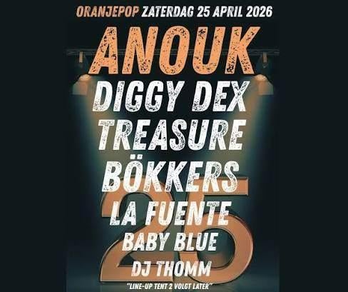 Oranjepop Dirksland zaterdag, Eén persoon