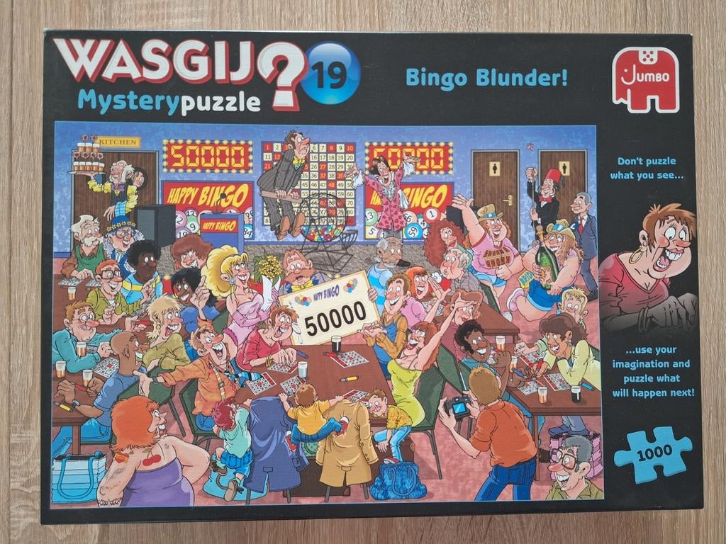 Wasgij Mystery 19: Bingo Blunder! Puzzel 1000 stukjes, Ophalen, 500 t/m 1500 stukjes, Zo goed als nieuw, Legpuzzel