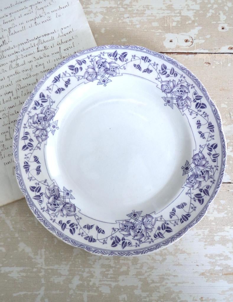 Antiek Zweeds dinerbord Gustafsberg “Amor”, Antiek en Kunst, Ophalen of Verzenden