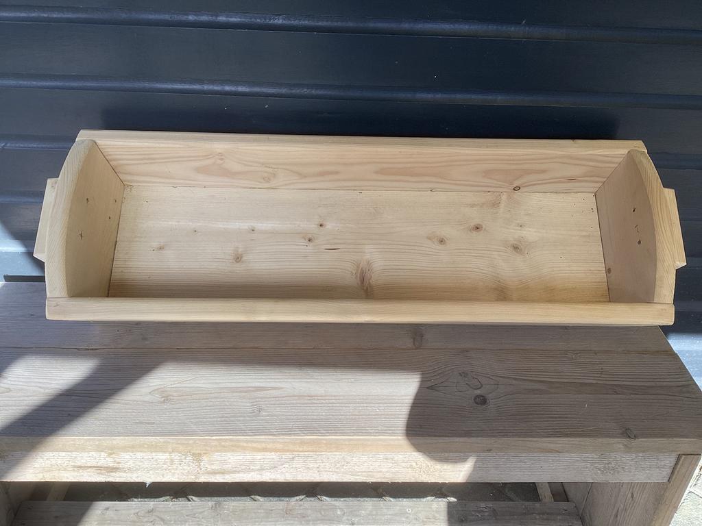 Nieuwe houten trog, Minder dan 30 cm, 100 cm of meer, Nieuw, Ophalen of Verzenden