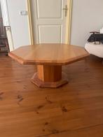 Massief eiken salontafel - 8hoekige vorm, Gebruikt, 100 tot 150 cm, Eikenhout, Overige vormen