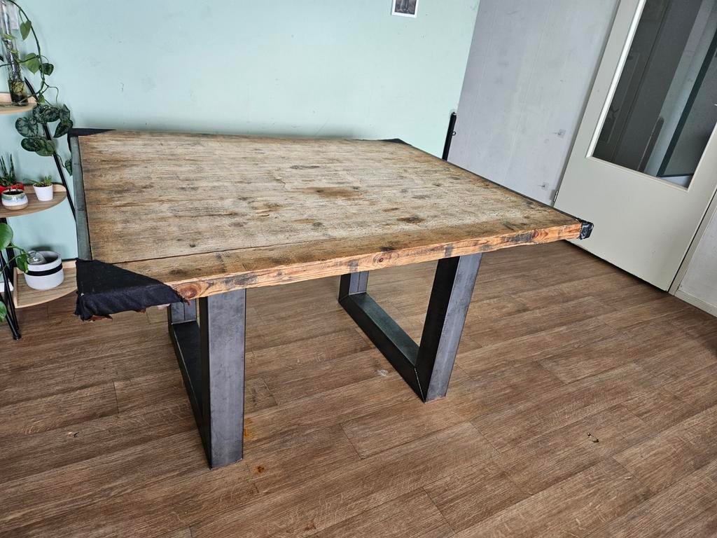 Handmade industrial table, Huis en Inrichting, Keuken | Complete keukens, Ophalen of Verzenden