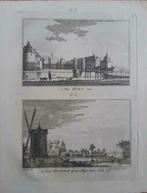 85-86 Huis Huet en Dornick bij Grieth Kalker Gravure 1792, Ophalen of Verzenden