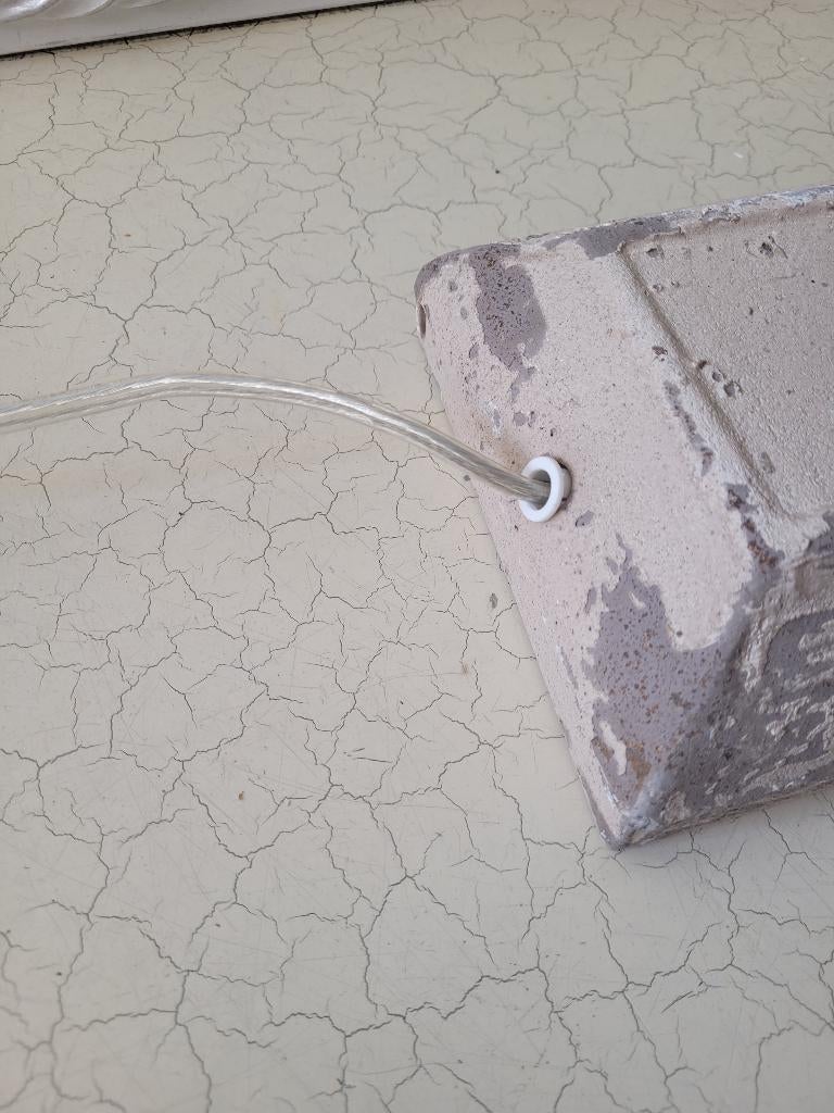 Grote geheel metalen lamp antiek look merk Clayre & Eef, Antiek en Kunst, Ophalen of Verzenden