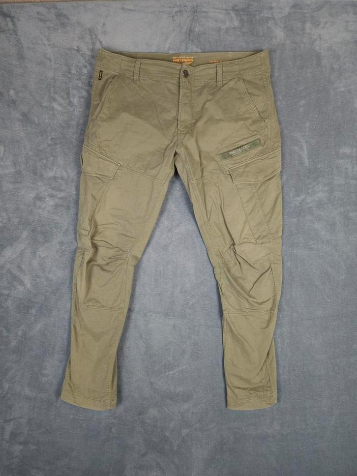 Pme Legend Cargo Broek W38 L32 Groen Zakken Pall Mall, Kleding | Heren, Spijkerbroeken en Jeans, Zo goed als nieuw, W36 - W38 (confectie 52/54)