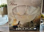 Arcoroc Fleur Bowlset met 12 kopjes, Ophalen of Verzenden