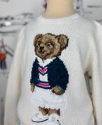 Ralph Lauren meisjes trui met beer maat 7 (260 euro), Trui of Vest, Zo goed als nieuw, Ralph Lauren, Verzenden