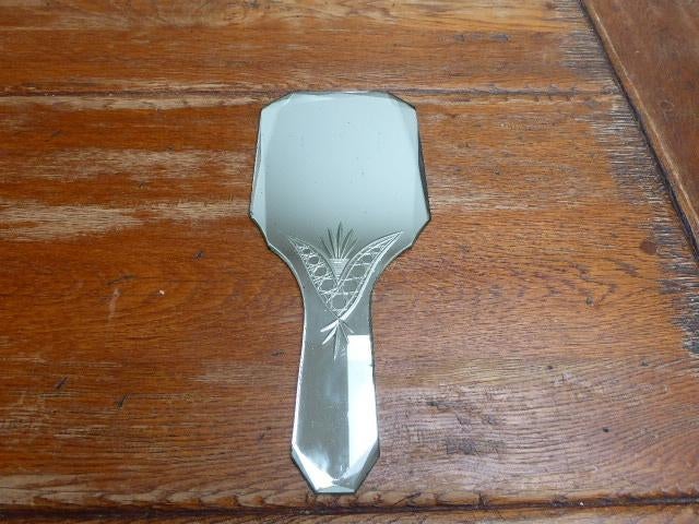 Antieke handspiegel, Ophalen of Verzenden, Overige vormen, Minder dan 50 cm, Minder dan 100 cm