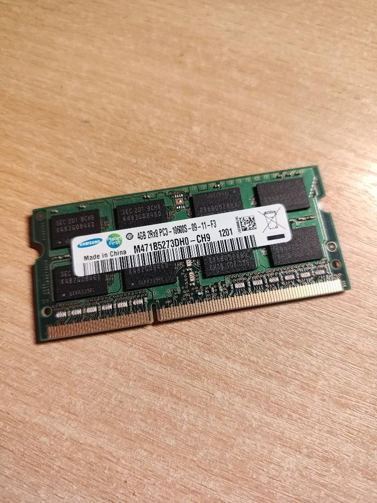Samsung 4GB DDR3 Laptop Geheugen, Computers en Software, RAM geheugen, Gebruikt, DDR3, Ophalen of Verzenden, Laptop