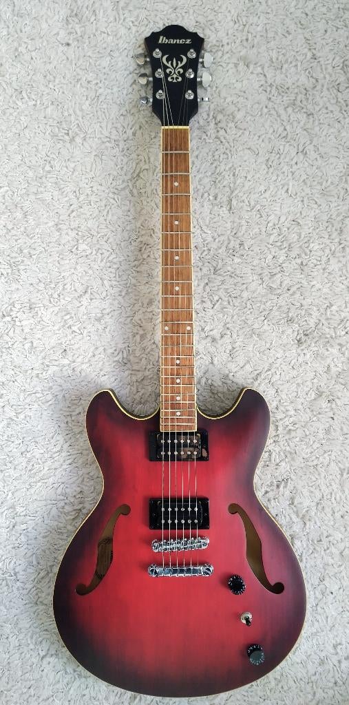 Ibanez AS-53 Sunburst Red Flat z.g.a.n. met gigbag, 175 euro, Ophalen of Verzenden, Zo goed als nieuw, Overige typen