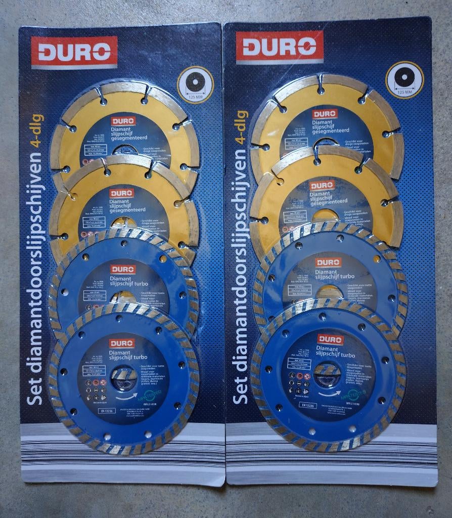 Diamantdoorslijpschijven---- DURO Diamant 8 Stuks, Ophalen, Nieuw