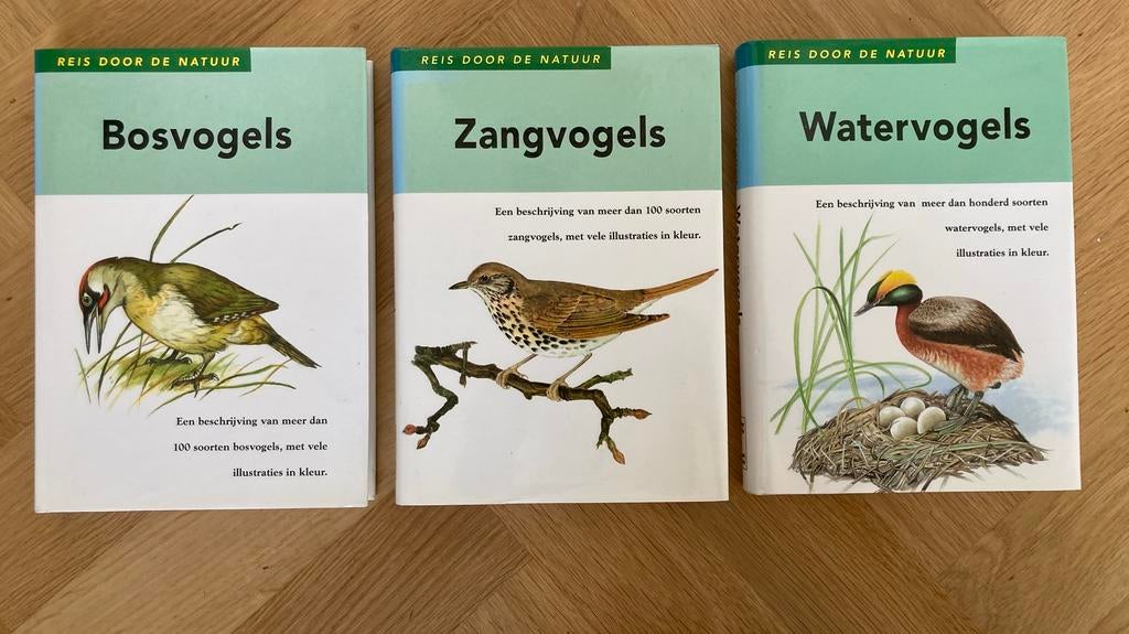 Drie delen Reis door de Natuur: Bos-, Zang- en Watervogels, Boeken, Natuur, Ophalen of Verzenden, Gelezen, Vogels