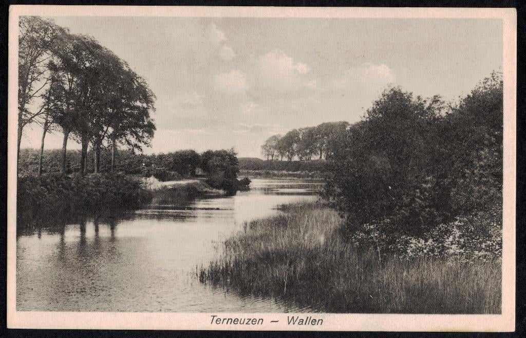 Terneuzen, Wallen. 1931,, Verzamelen, Ansichtkaarten | Nederland, Ophalen of Verzenden, 1920 tot 1940, Gelopen, Zeeland