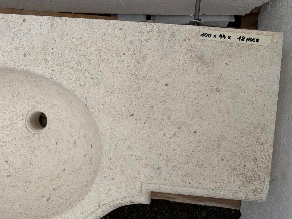 Fransesteen spoelbak 100 x 44 x 18 cm, Ophalen, Nieuw