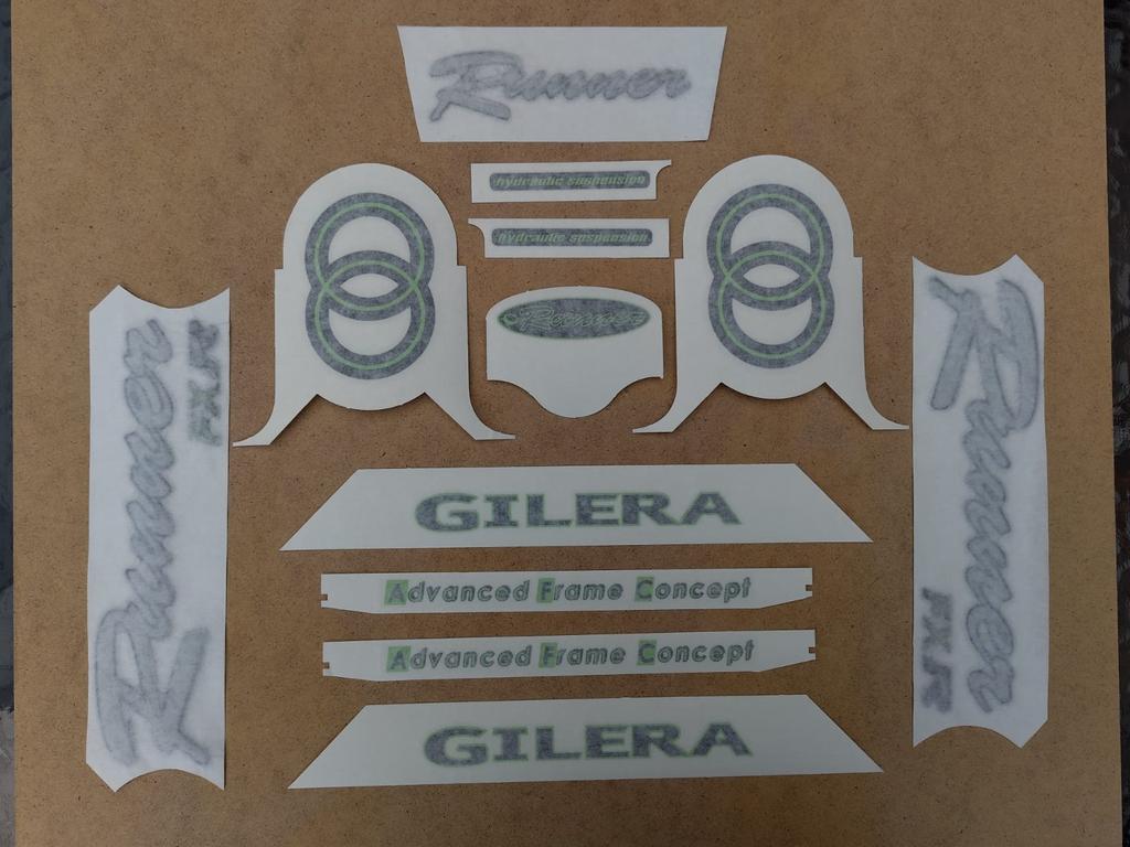 Stickerset Gilera Runner FXR single disk, Ophalen of Verzenden