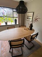 Eettafel ovaal eiken Bodilson, Ophalen, 100 tot 150 cm, Eikenhout, 200 cm of meer