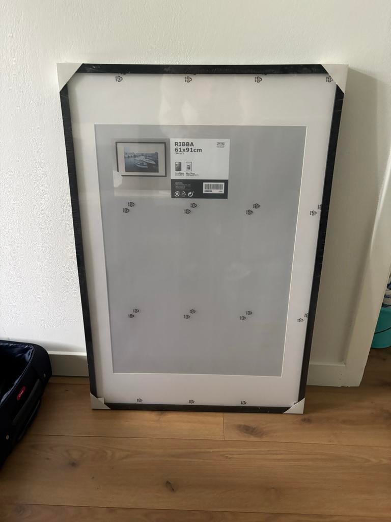 Nieuwe IKEA RIBBA fotolijst 61x91 cm, zwart, Ophalen, Nieuw, 75 cm of meer, 50 tot 75 cm