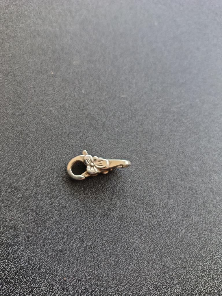 Trollbead slotje bloem, Ophalen of Verzenden, Zo goed als nieuw, Zilver, Trollbeads