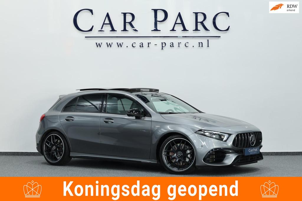 Mercedes-Benz A-klasse AMG 45 4MATIC+ MULTIBEAM/VIRTUAL/SFEE, Auto's, Automaat, Gebruikt, 4 cilinders, 11 km/l