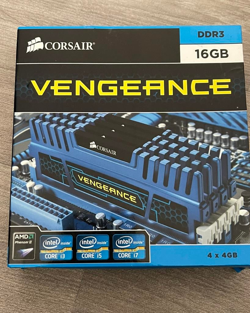 Corsair Vengeance DDR3 16GB (4X4GB) – NIEUW & ongebruikt, Computers en Software, RAM geheugen, Ophalen, Nieuw, DDR3, Desktop