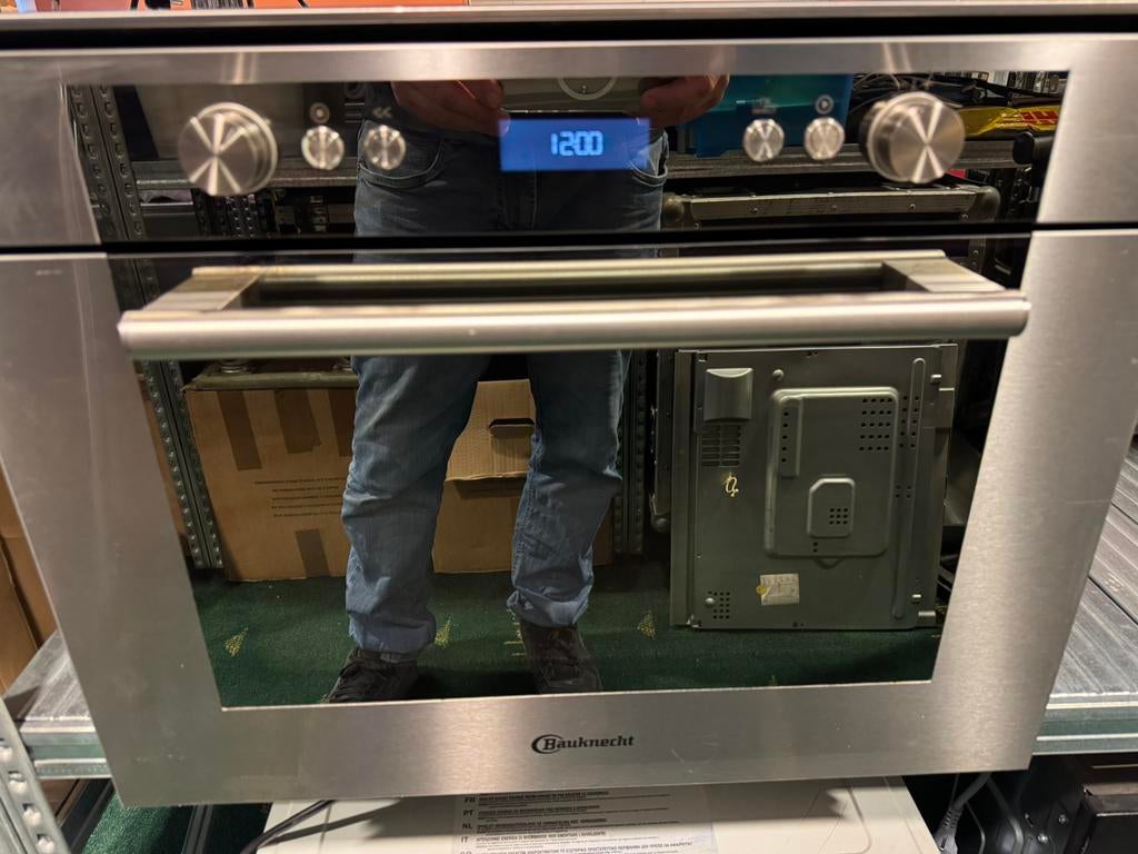 Bauknecht CombiMagnetron oven (met garantie) Emche 8144PT, Witgoed en Apparatuur, Magnetrons, Ophalen, Zo goed als nieuw, Grill