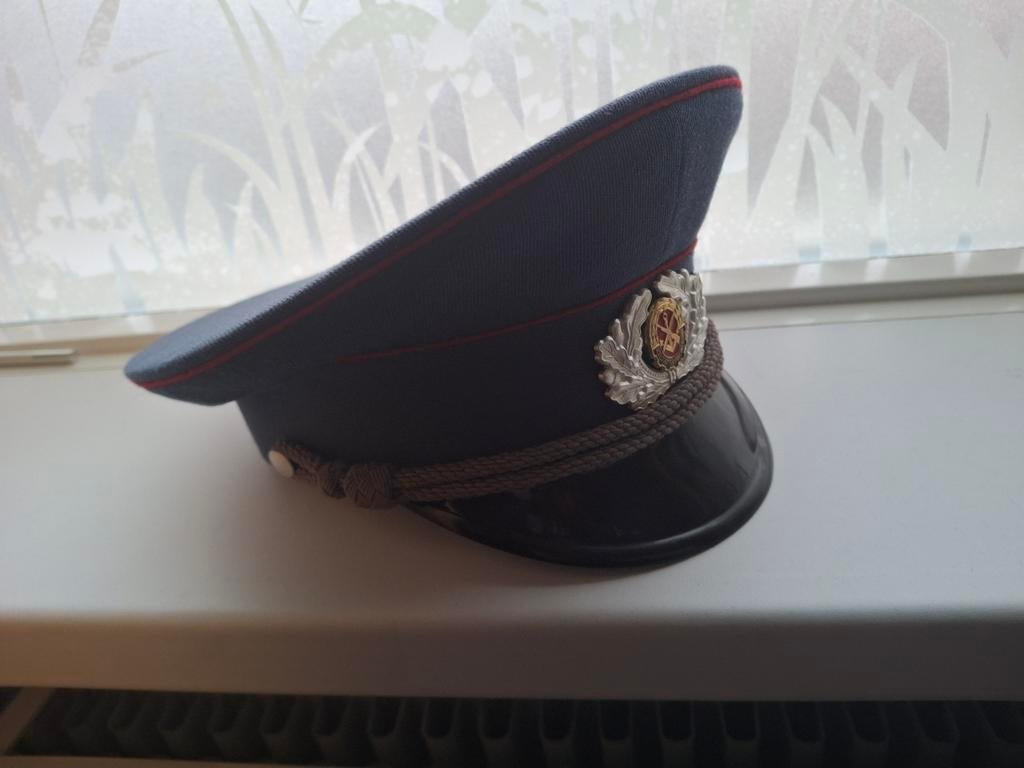 Zeer mooie oost duitse gst pet, 1986(?), Onbekend, Ophalen of Verzenden, Pet, 57 cm (M, 7⅛ inch) of minder