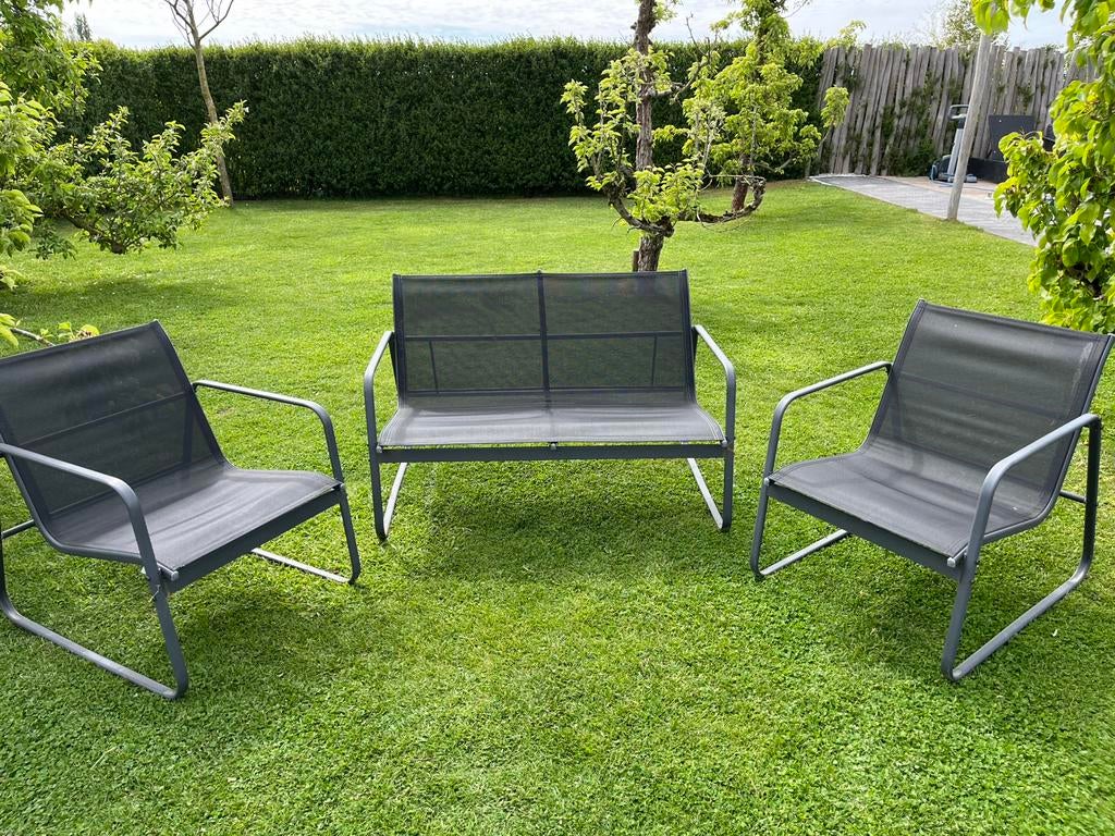 Tuinset zwart, Ophalen, Zo goed als nieuw, Stoel