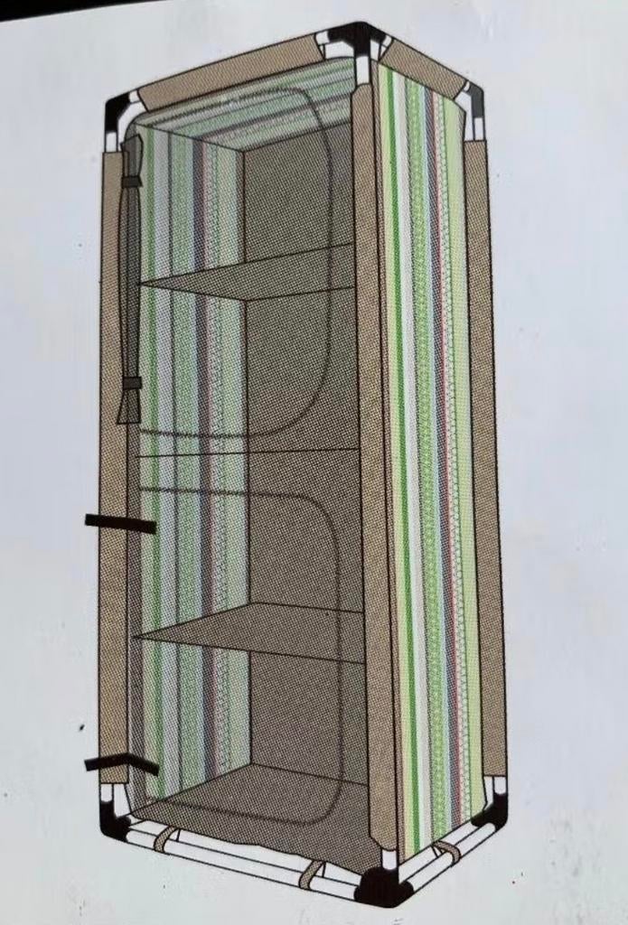 Campingkast met 4 legplanken, Ophalen, Zo goed als nieuw