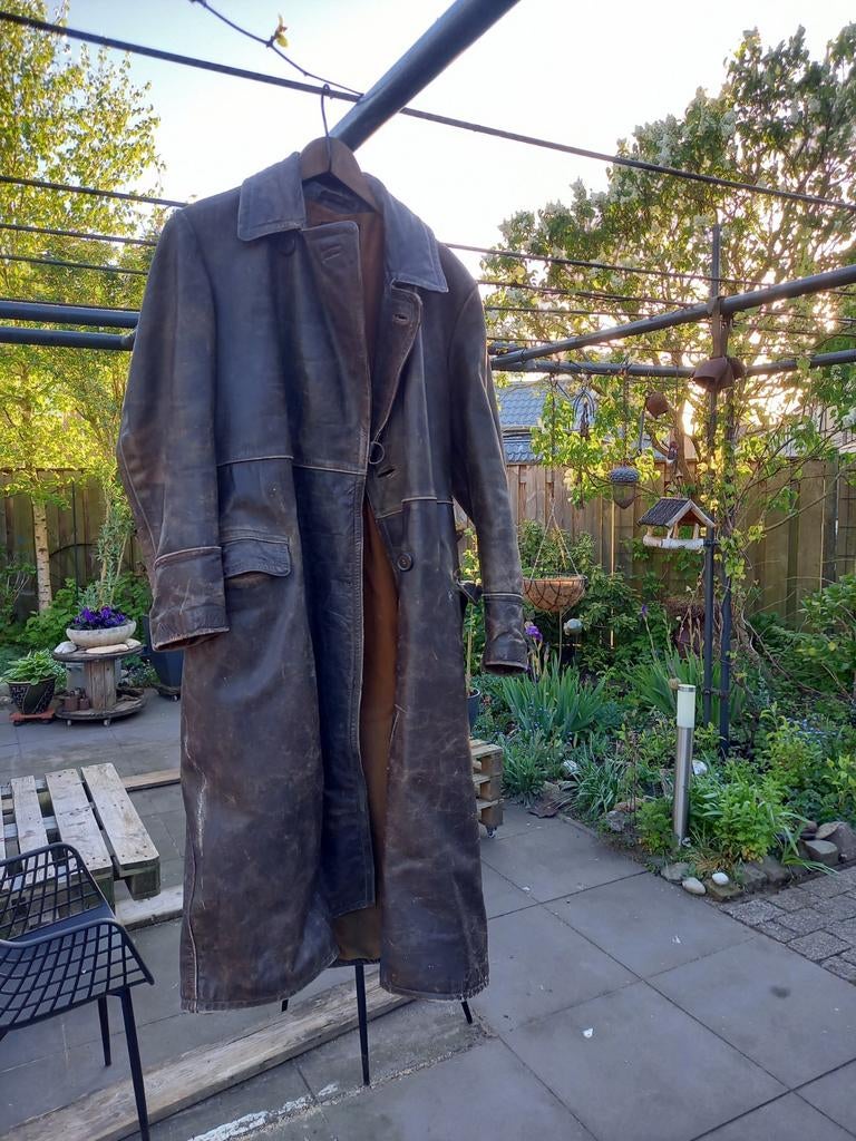 Leren motorjas / solexjas, Fietsen en Brommers, Brommers | Solex, Ophalen of Verzenden, Gebruikt, Overige modellen