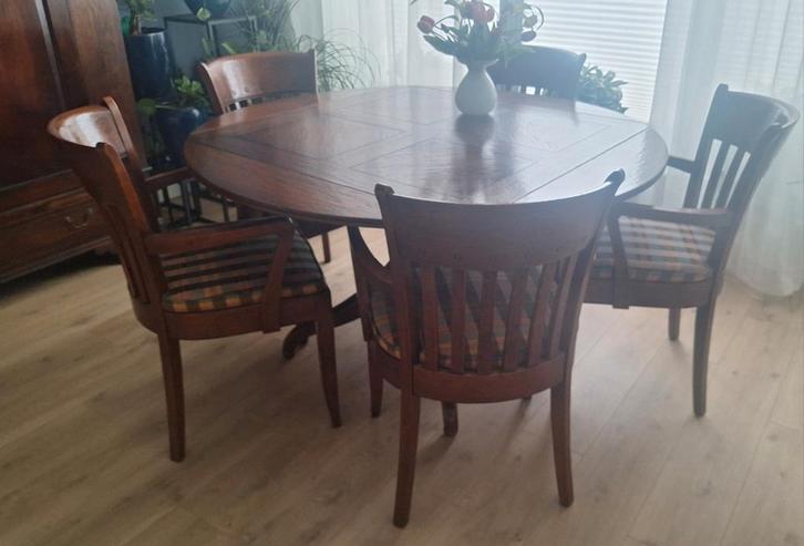 Transformeerbare eethoek, Huis en Inrichting, Tafels | Eettafels, Gebruikt, 100 tot 150 cm, 100 tot 150 cm, Rond, Ophalen