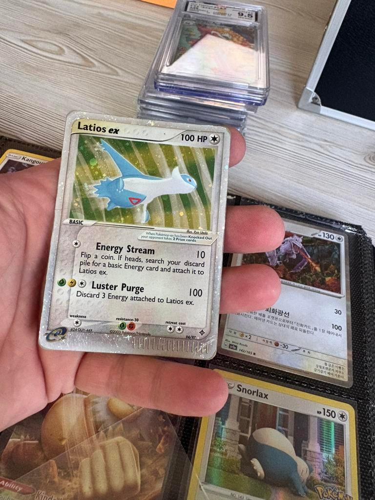 Latios ex, Ophalen of Verzenden, Zo goed als nieuw, Meerdere kaarten, Foil