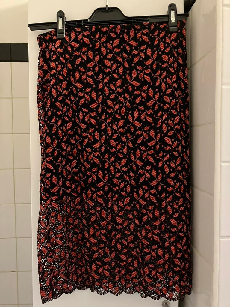 Rok met kant Zara mt M, Maat 38/40 (M), Zwart, Ophalen of Verzenden, Zo goed als nieuw