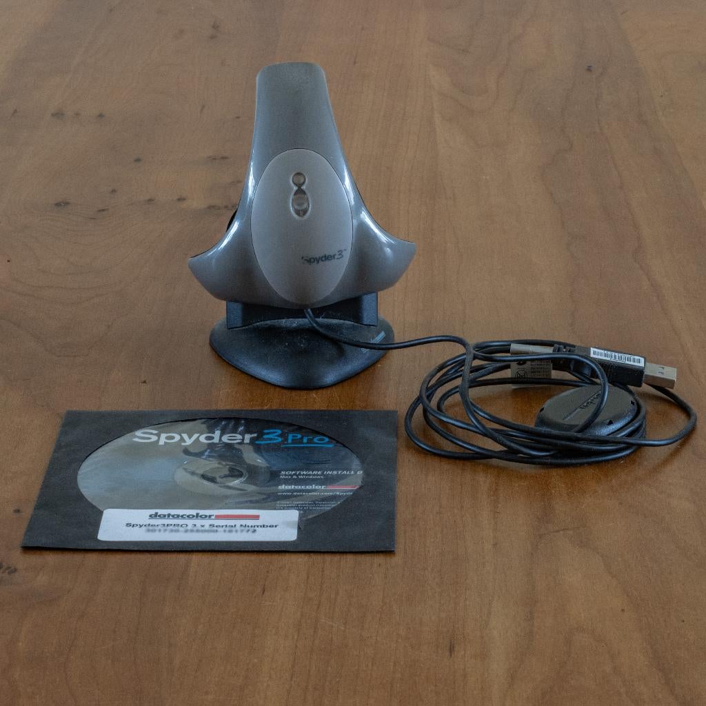 Datacolor Spyder 3 Pro t.b.v. monitor calibratie, Ophalen of Verzenden, Gebruikt, Overige typen
