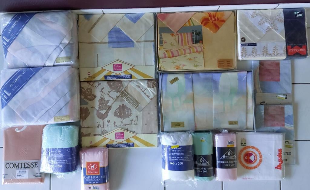 Lakens Hoeslakens Slopen, Huis en Inrichting, Slaapkamer | Beddengoed, Ophalen of Verzenden, Wit, Hoeslaken of Sloop, Nieuw