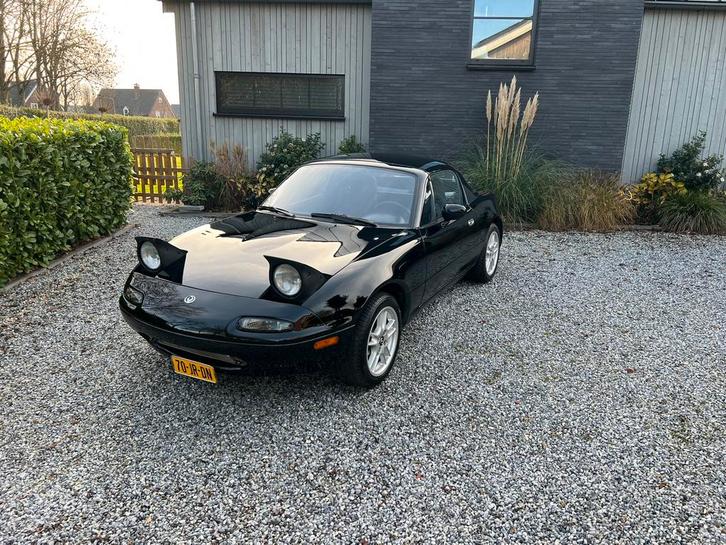 Mazda mx5 Na 1993 Zwart, Auto's, Mazda, Particulier, Benzine, Cabriolet, Geïmporteerd, Zwart, Ophalen