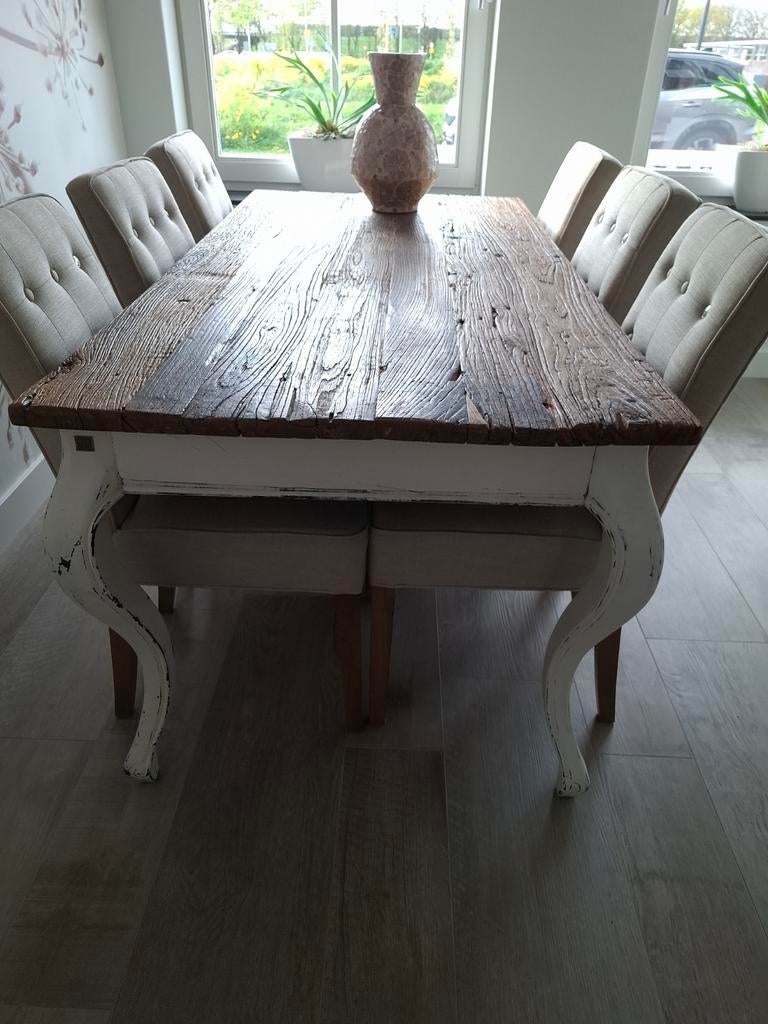 Eettafel Riviera Maison Driftwood 180x90x80 cm, Ophalen, 50 tot 100 cm, Vijf personen of meer, 150 tot 200 cm