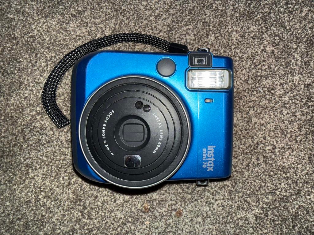 Instax Mini 70 - Blauw - Minimaal gebruikt, Ophalen, Zo goed als nieuw, Polaroid, Fuji