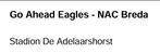 2 kaarten Go Ahead Eagles - NAC - 15 maart, Tickets en Kaartjes, Twee personen, Overige soorten