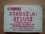 Bedieningshandboek Yamaha XT600 Z (A) XT500 Z, Ophalen of Verzenden
