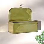 antiek messing KLEPBAKJE bakje geel koper brocante vintage, Ophalen of Verzenden, Koper