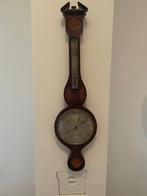 Antieke Barometer met Thermometer - Klassiek Houten Design, Ophalen, Gebruikt, Barometer